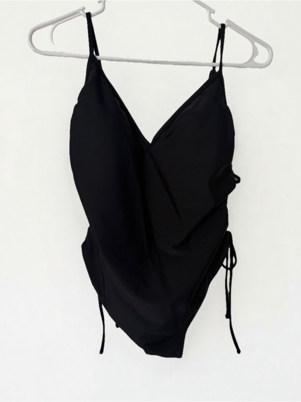 Abercrombie & Fitch Black V-Neck One-Piece Swimsuit